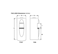SuperAir Model-PWC3500R Water Dispenser with 3 Stage RO Filter